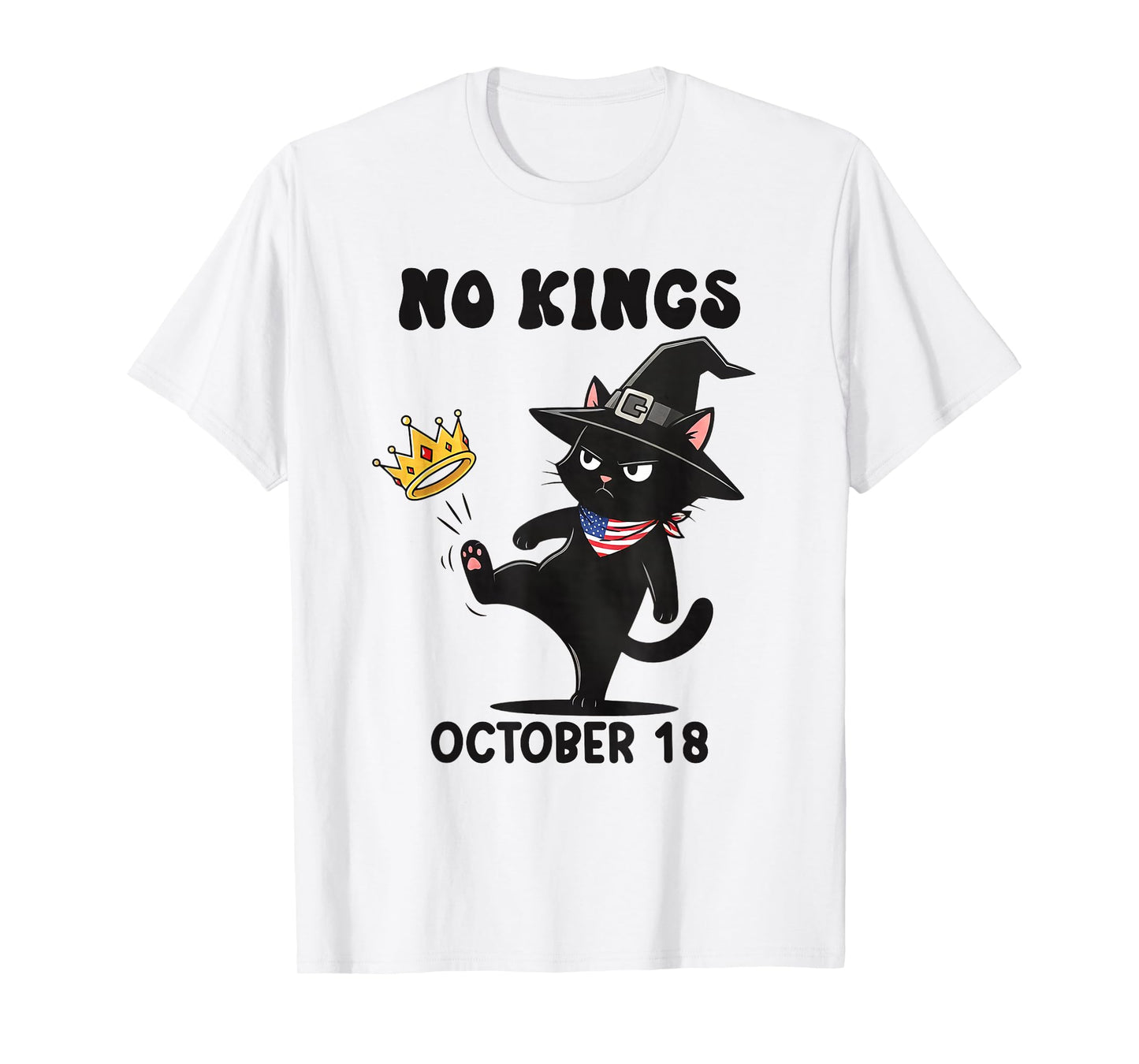 No Kings Vintage America Flag 1776 October 18 T-Shirt