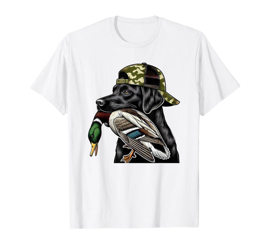 Duck Hunting Black Lab Mallard Retriever Local Southern Boy T-Shirt