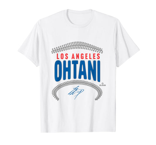 Shohei Ohtani Los Angeles Name & Number (Front & Back) MLBPA T-Shirt