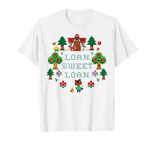 Animal Crossing Loan Sweet Loan Traditional Stitch Logo T-Shirt
