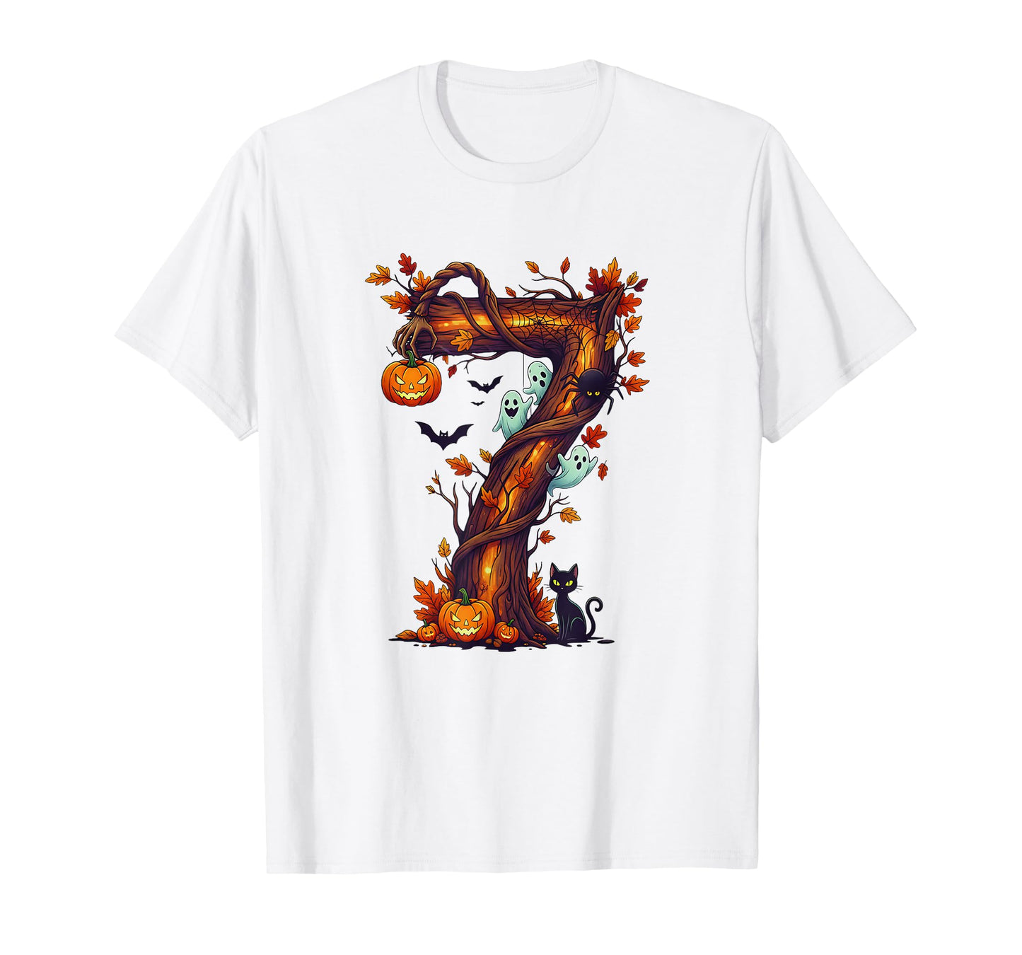 Number 7 67 Meme Halloween Pumpkin Costume Matching Group T-Shirt