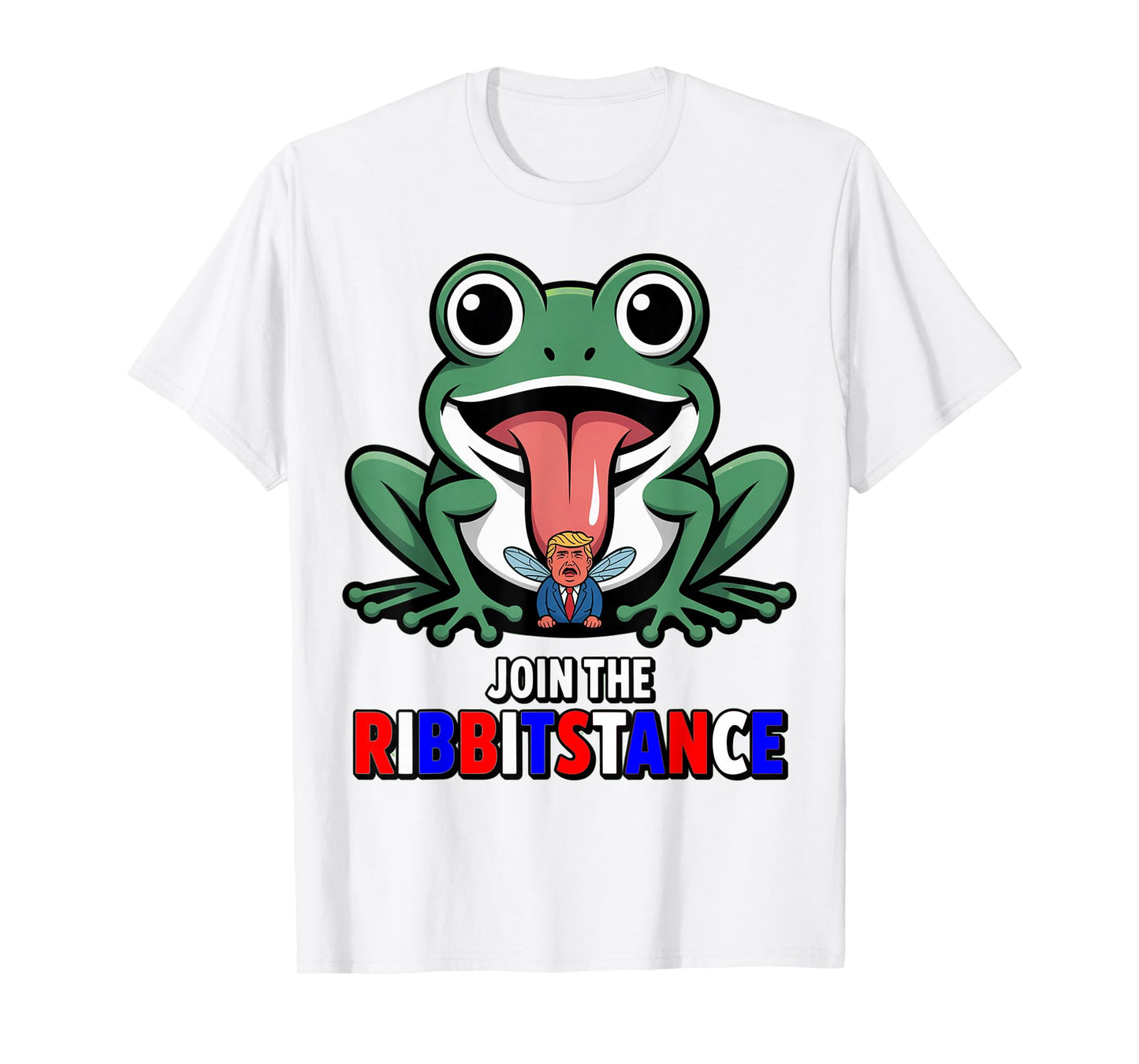 Resistance Frog Funny No Kings Protest Resist Ribbitstance T-Shirt