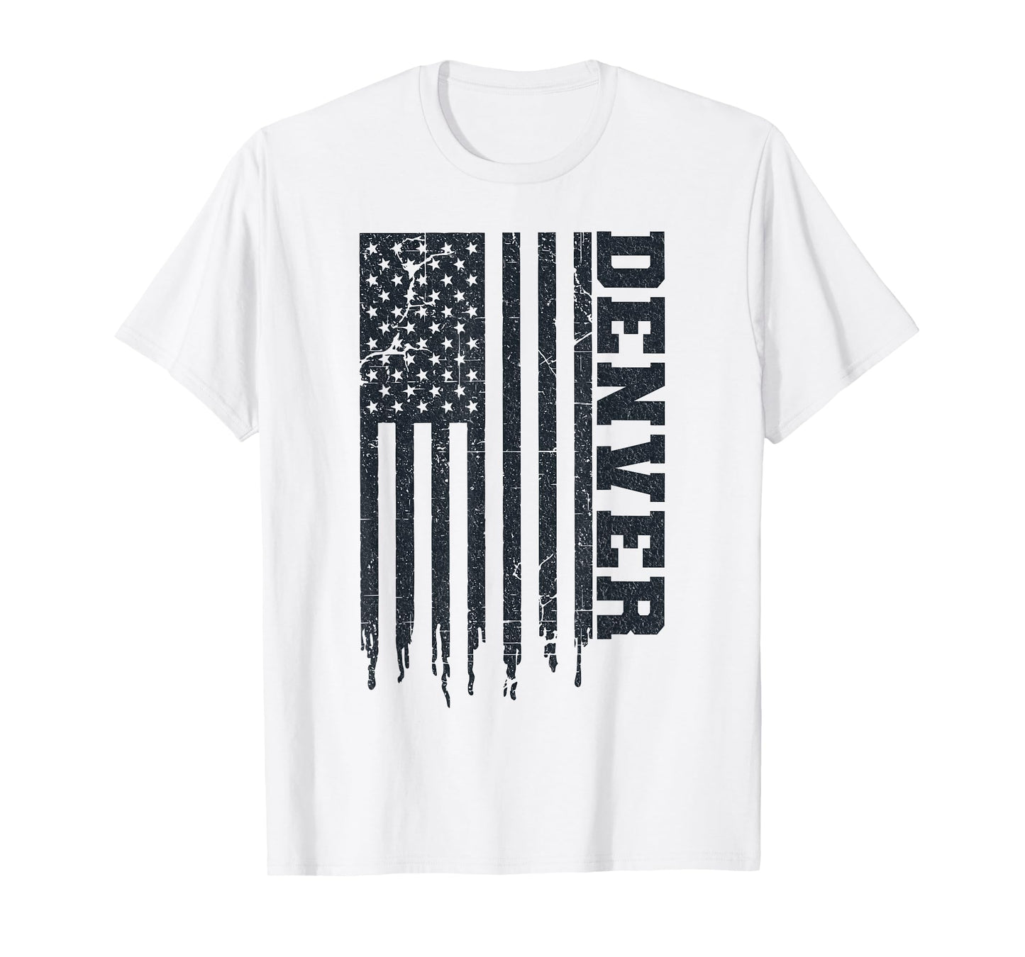 Patriotic Denver Home Pride USA Flag Iconic Denver T-Shirt