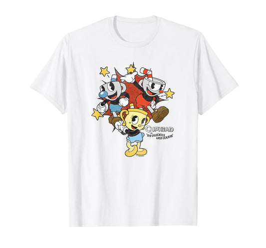Cuphead: The Delicious Last Course Characters Group Shot T-Shirt