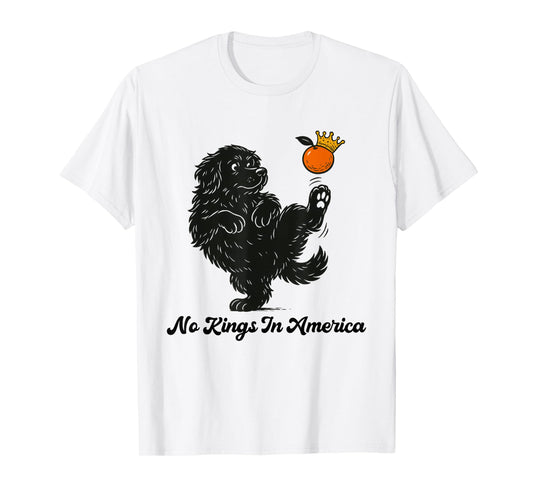 4th of July No King in America Patriotic For Men Women dog T-Shirt