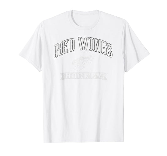Detroit Red Wings Vintage Hockey Red Officially Licensed T-Shirt