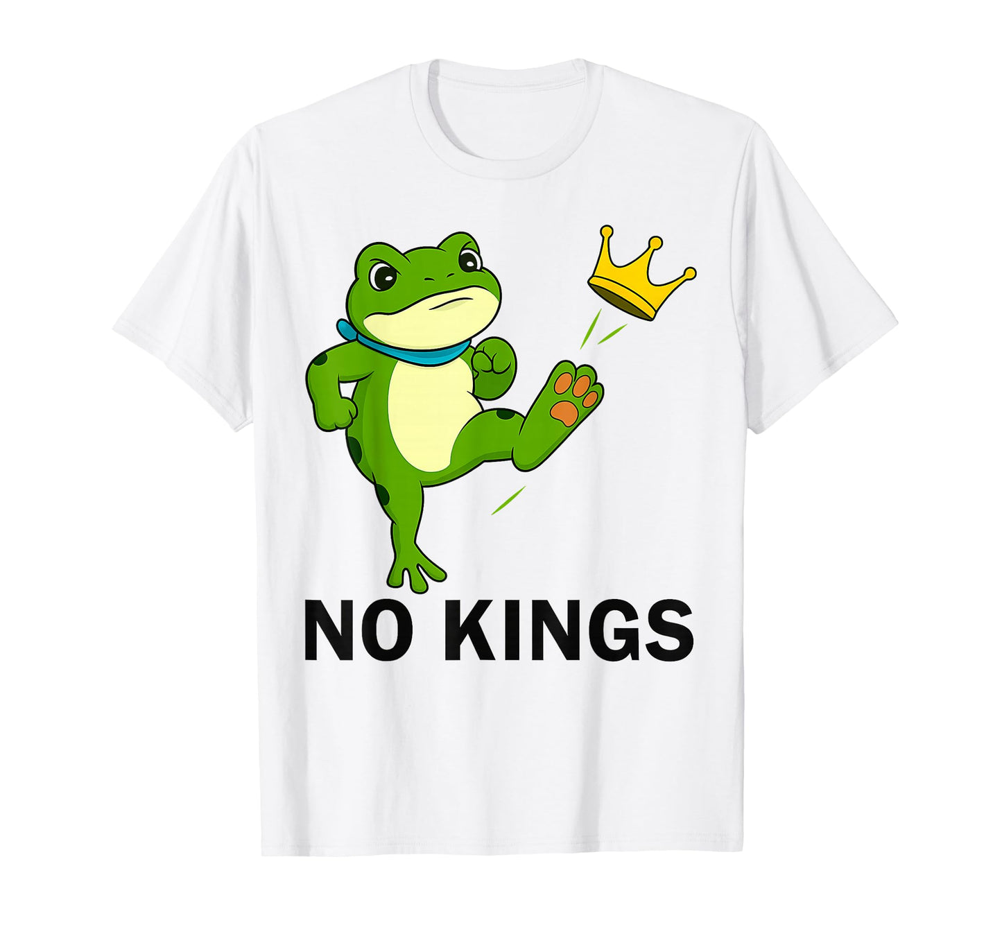 No Kings Men Women Portland Frog Protest Funny Vintage T-Shirt