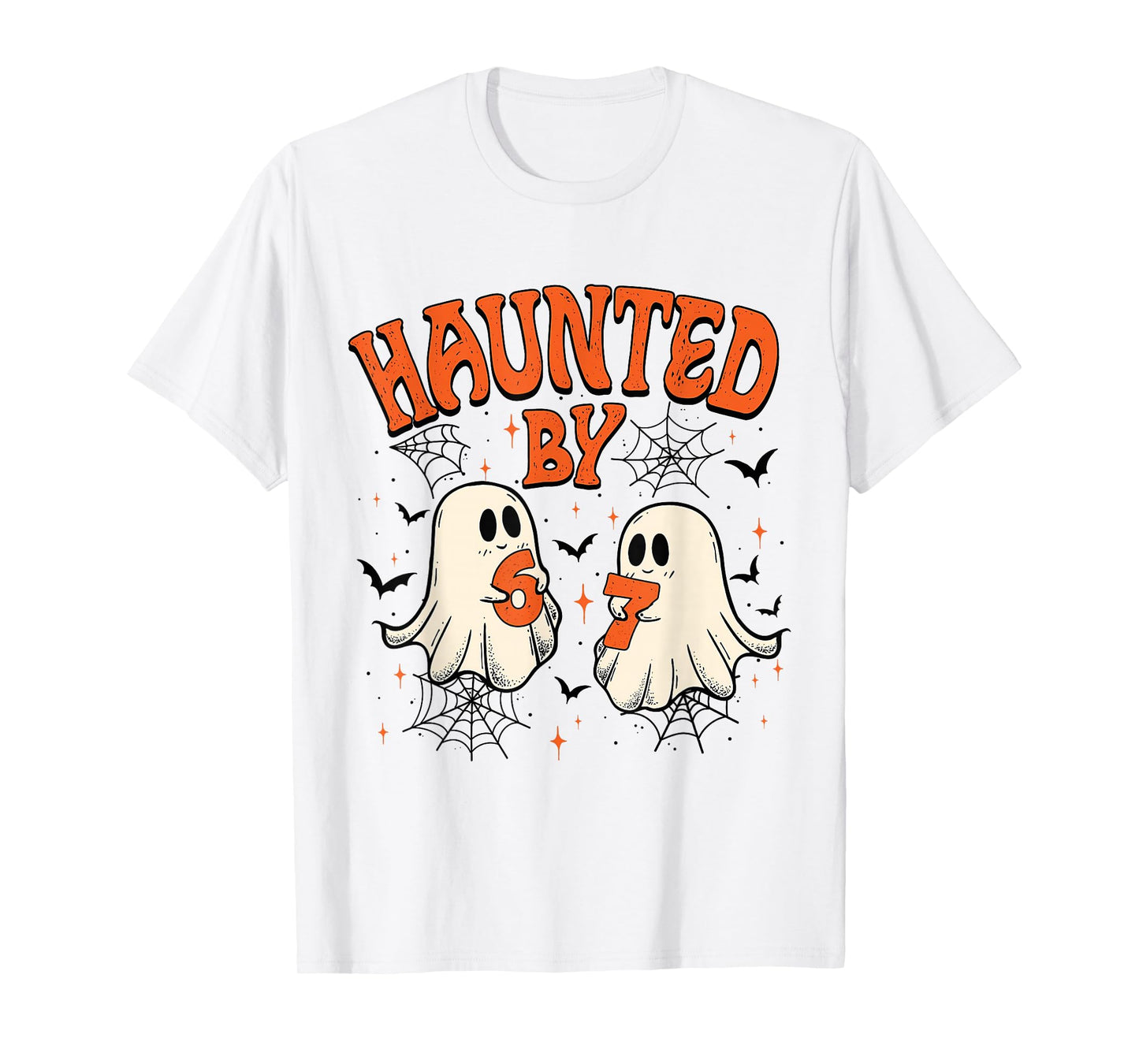 Haunted by 67 Funny Six Seven Meme 6 7 Halloween Costume Kid T-Shirt