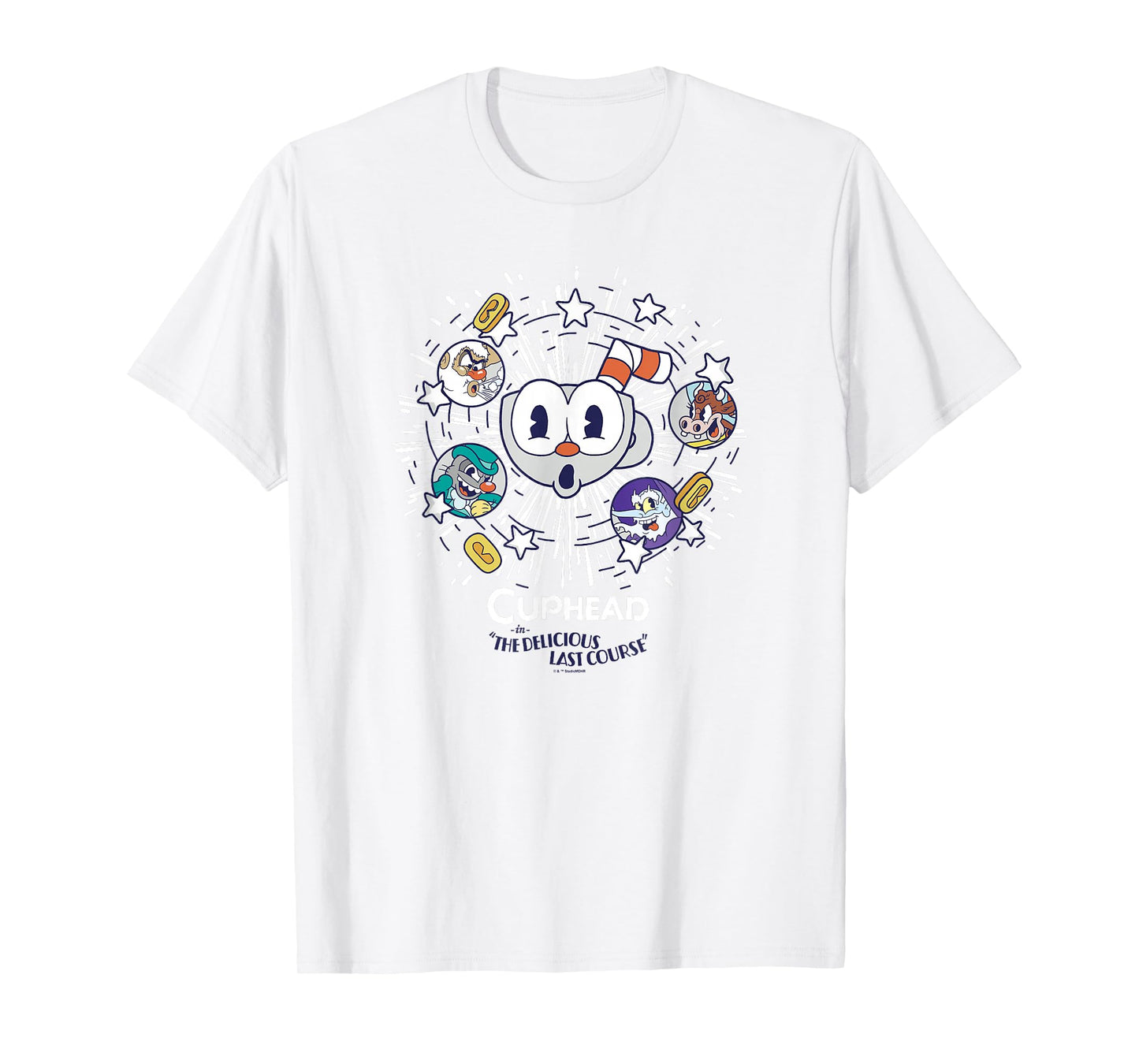 Cuphead: The Delicious Last Course Cuphead Character Group T-Shirt