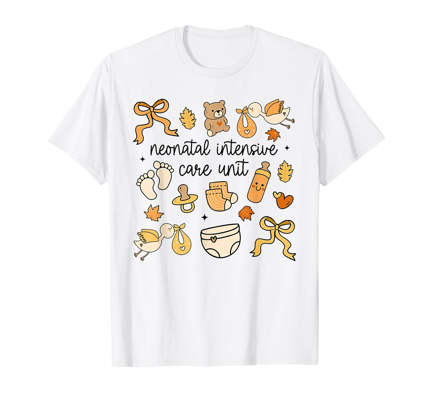 Women NICU Nurse Autumn Fall Neonatal Intensive Care Unit T-Shirt