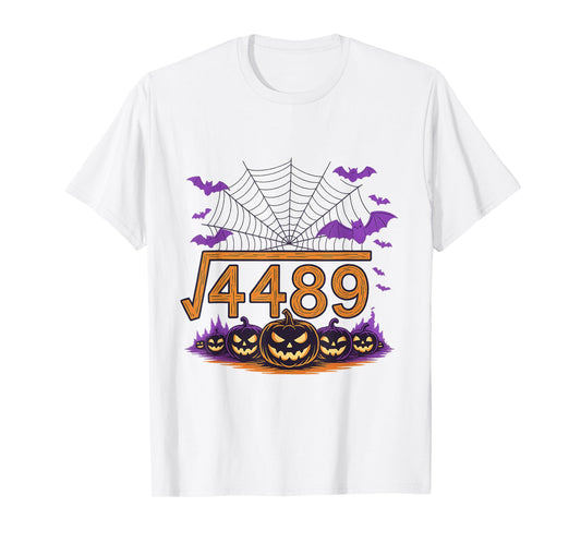 67 Meme Square Root 4489 Slang Math Halloween Costume T-Shirt