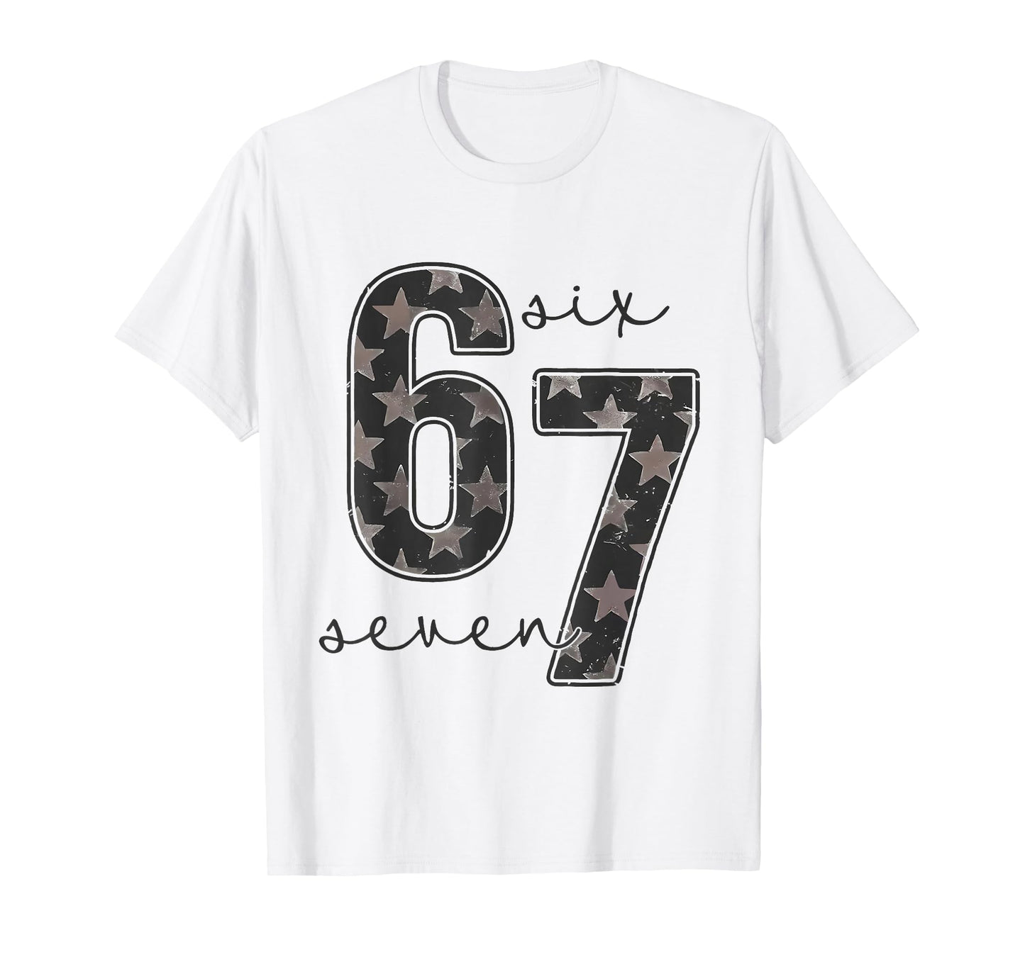 Fun Six Seven 6 7 Meme Design T-Shirt