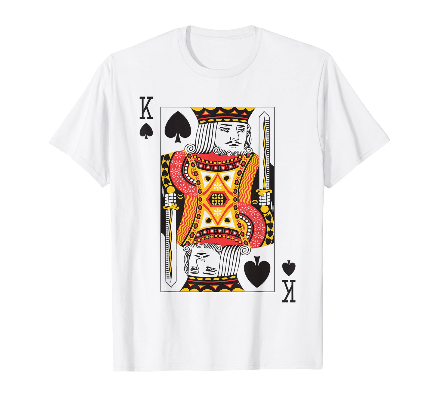 King of Spades | Royal Flush Group Costume Playing Card T-Shirt