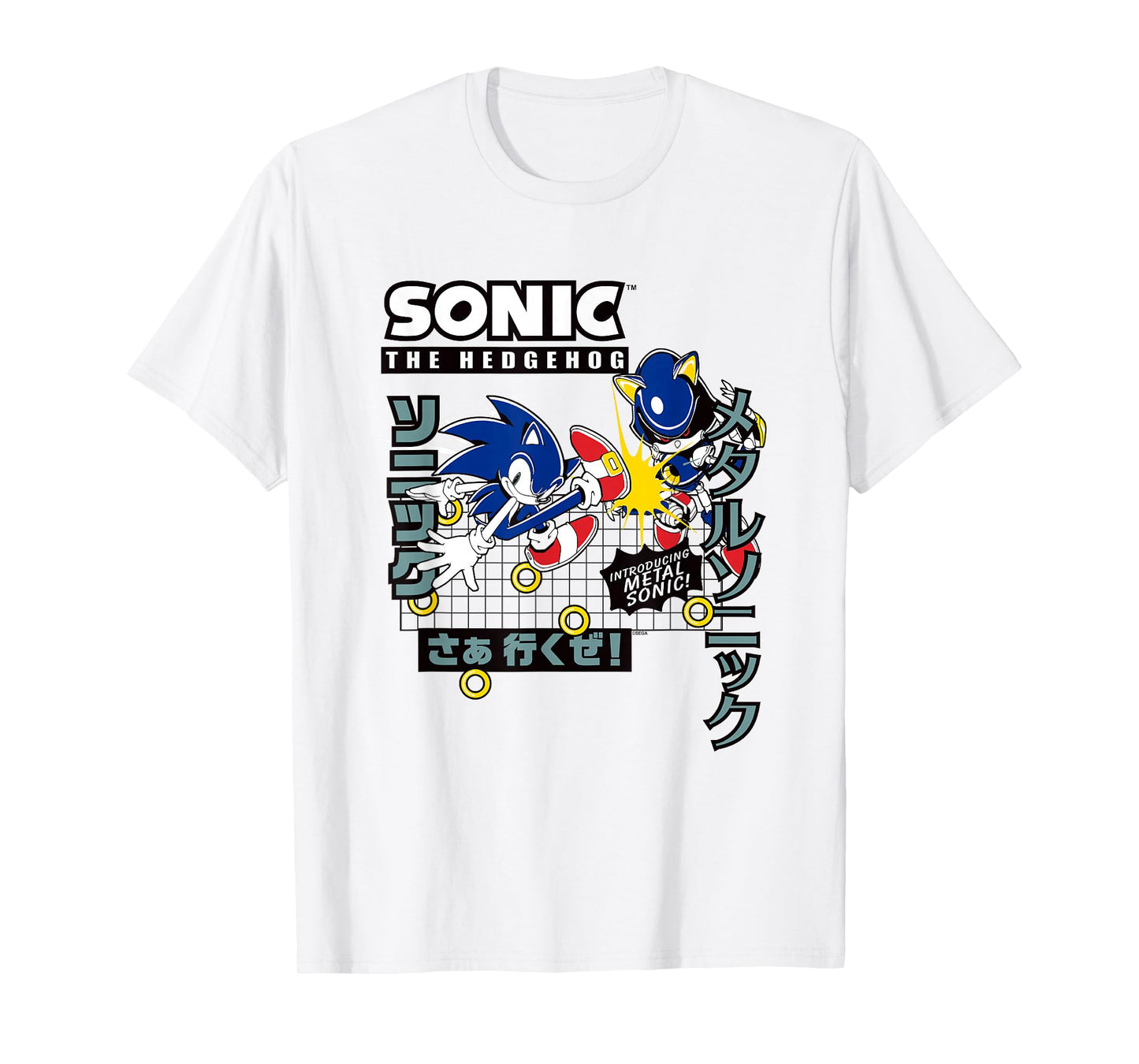 Sonic The Hedgehog Introducing Metal Sonic! Epic Fight Retro T-Shirt