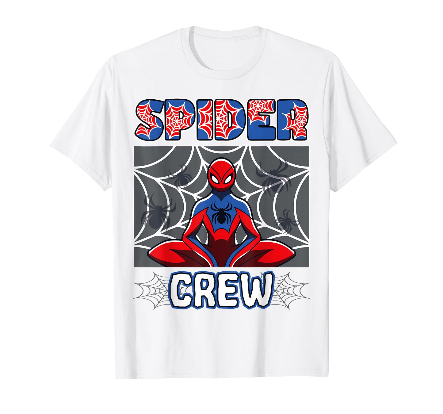 Spider Crew Spider Theme Birthday Party Family Matching T-Shirt