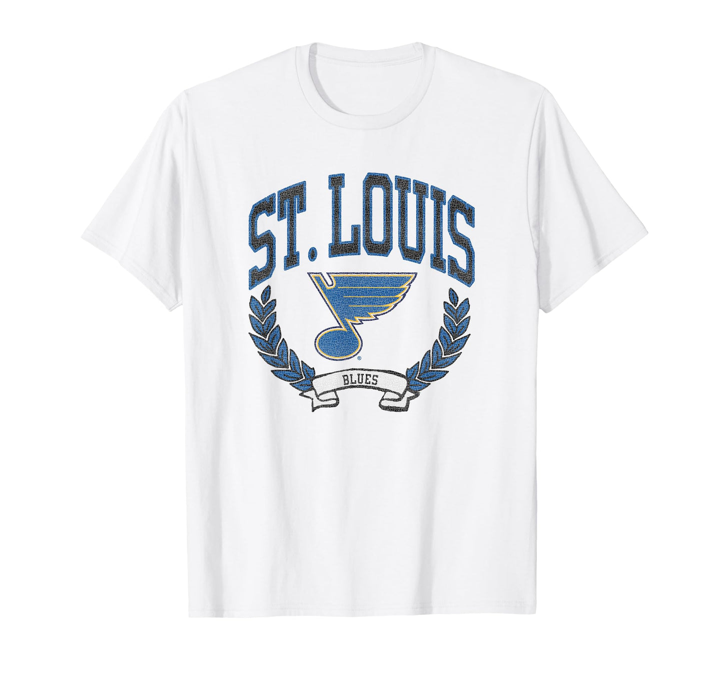 St. Louis Blues Vintage Victory Gray Officially Licensed T-Shirt