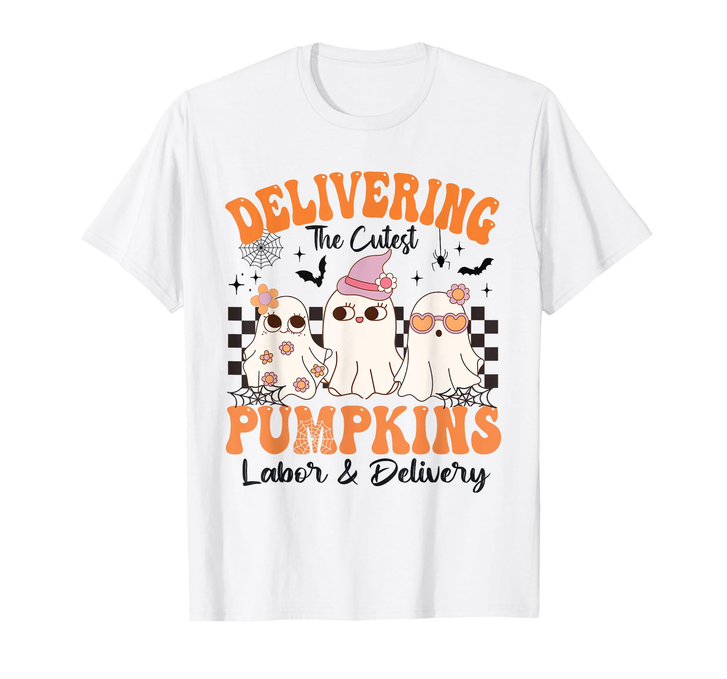halloween Delivering The Cutest Pumpkins Labor & Delivery T-Shirt
