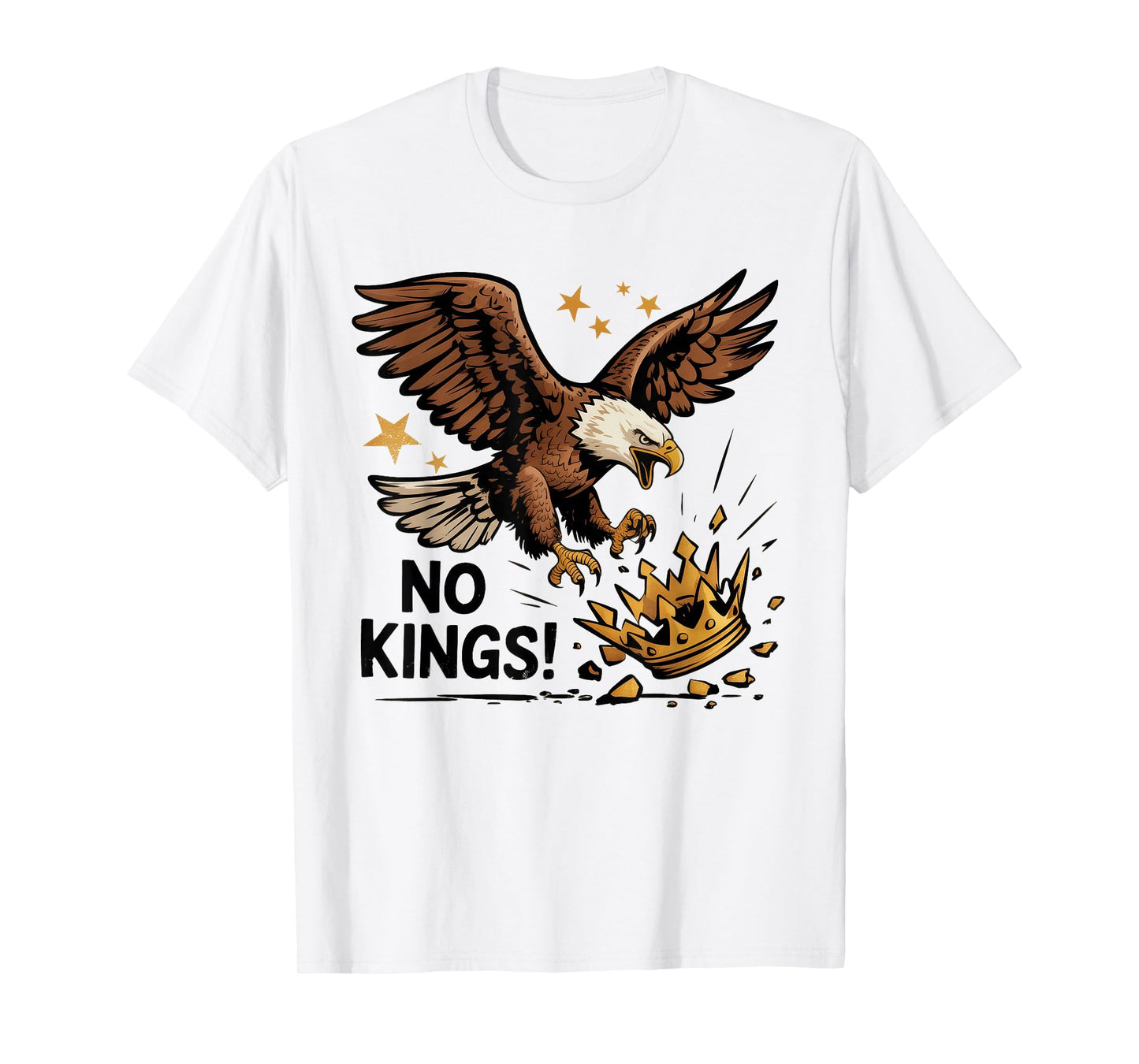 No Kings Patriotic Eagle America Pro-Democracy Shirt Mens T-Shirt