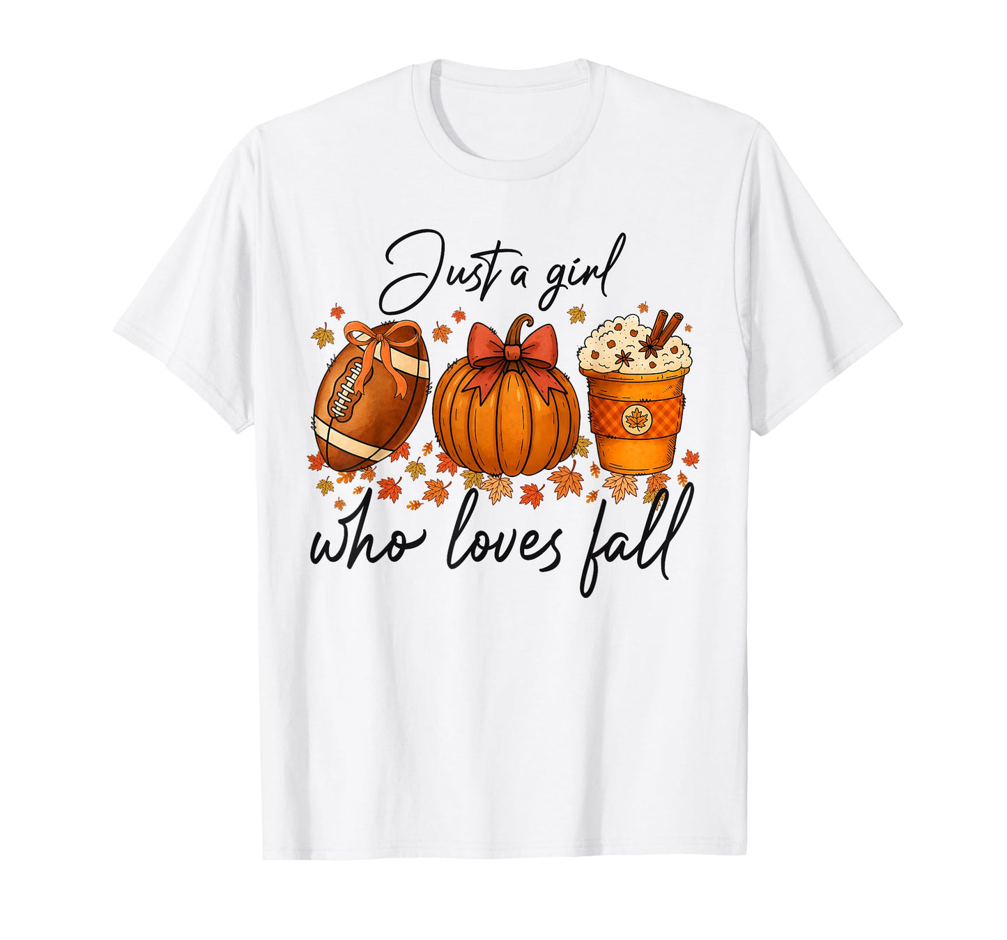 Just A Girl Who Loves Fall Pumpkin Cozy Autumn Men T-Shirt