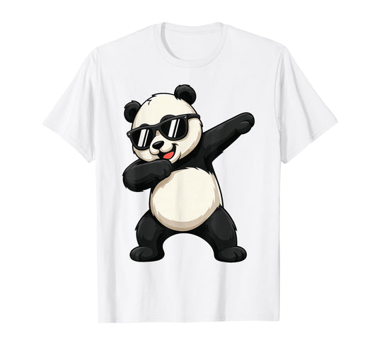 Cute Dabbing Panda Bear Outfit Boy Teen Men Dab Animal Kids T-Shirt