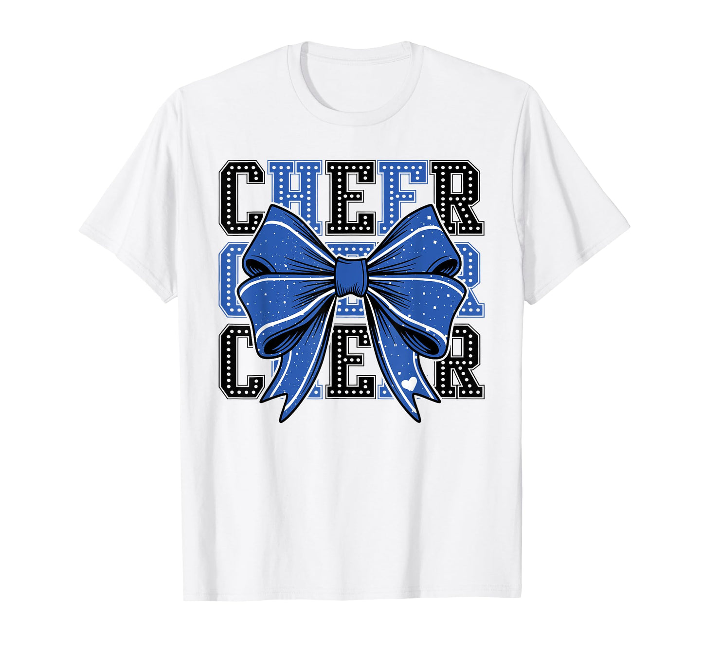 Coquette Cheer Shirt Blue Team Sport Cheerleading T-Shirt