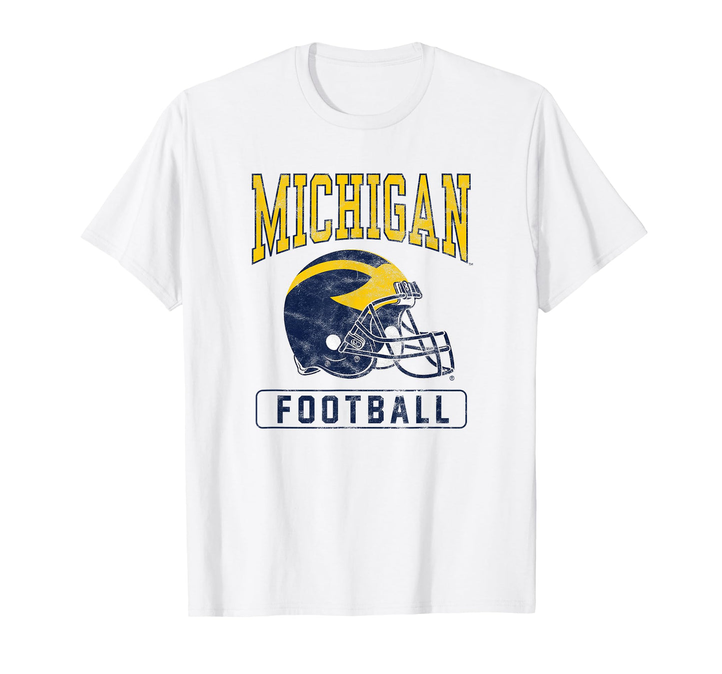University of Michigan Wolverines U of M Football Helmet T-Shirt