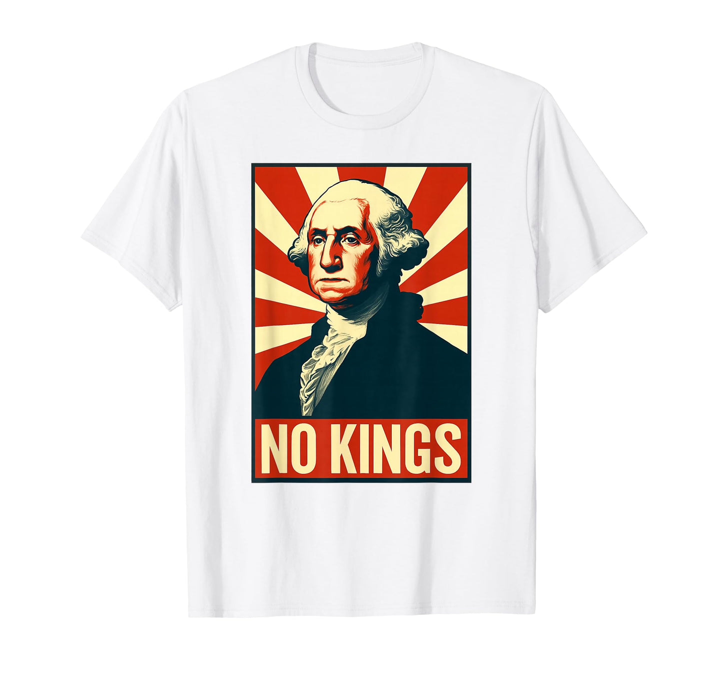 No Kings Political Protest Graphic T-Shirt