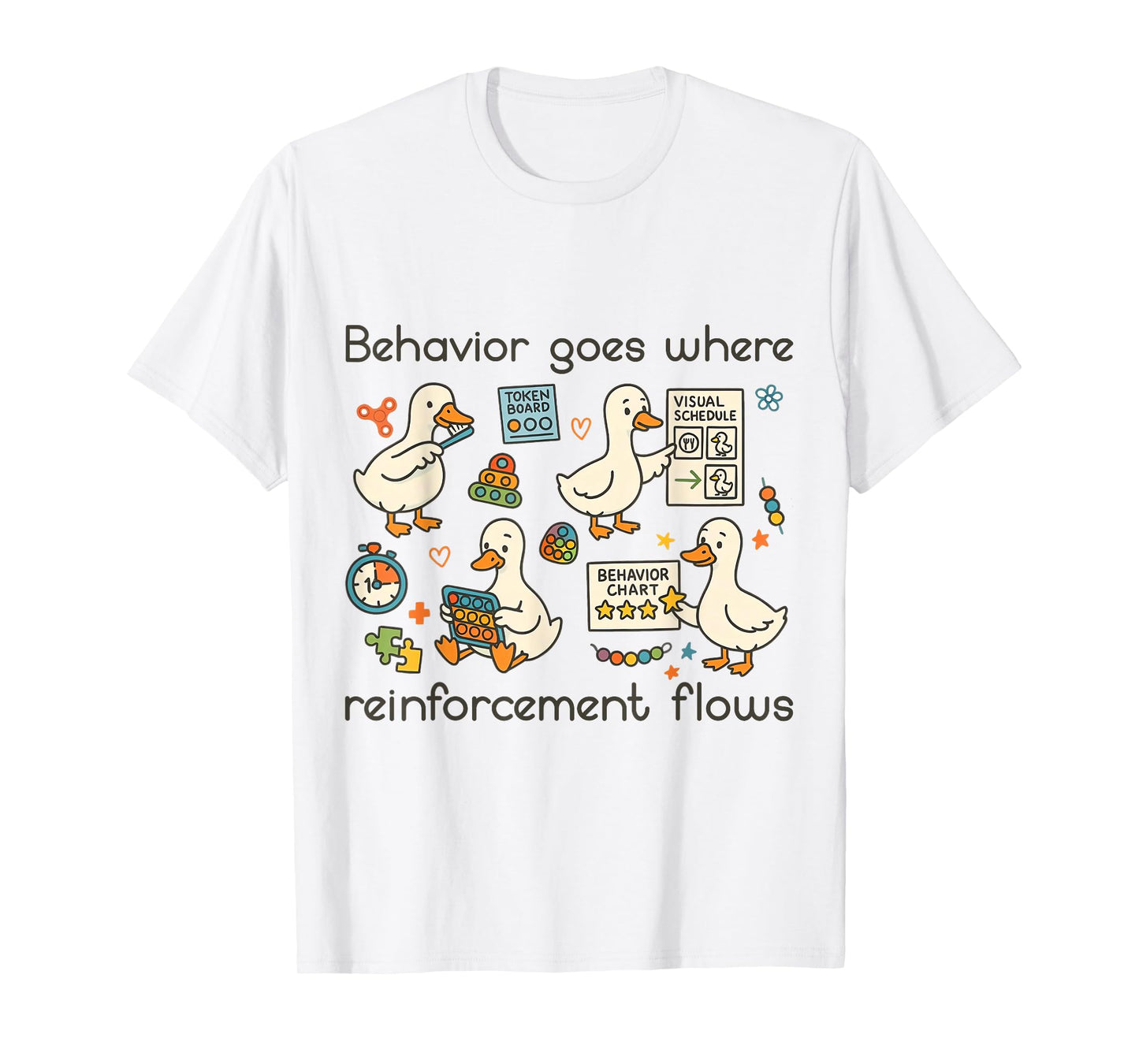 Behavior Analyst Silly Goose RBT ABA Therapy Sped Teacher T-Shirt