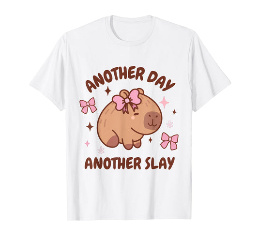 Another Day Another Slay Cute Capybara Lover Kawaii Amine T-Shirt