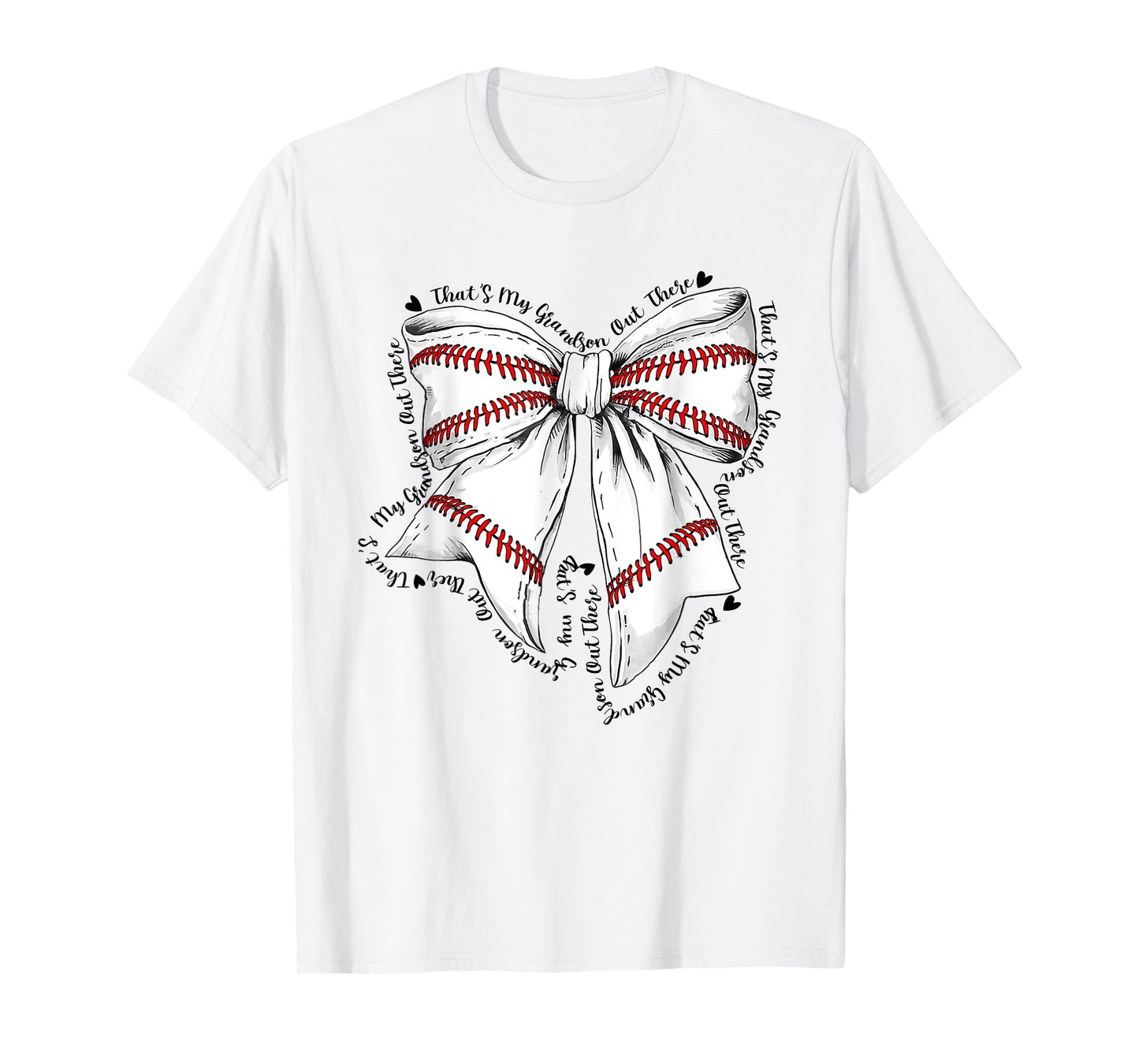 That'S My Grandson Out There Baseball Grandma Mothers Day T-Shirt
