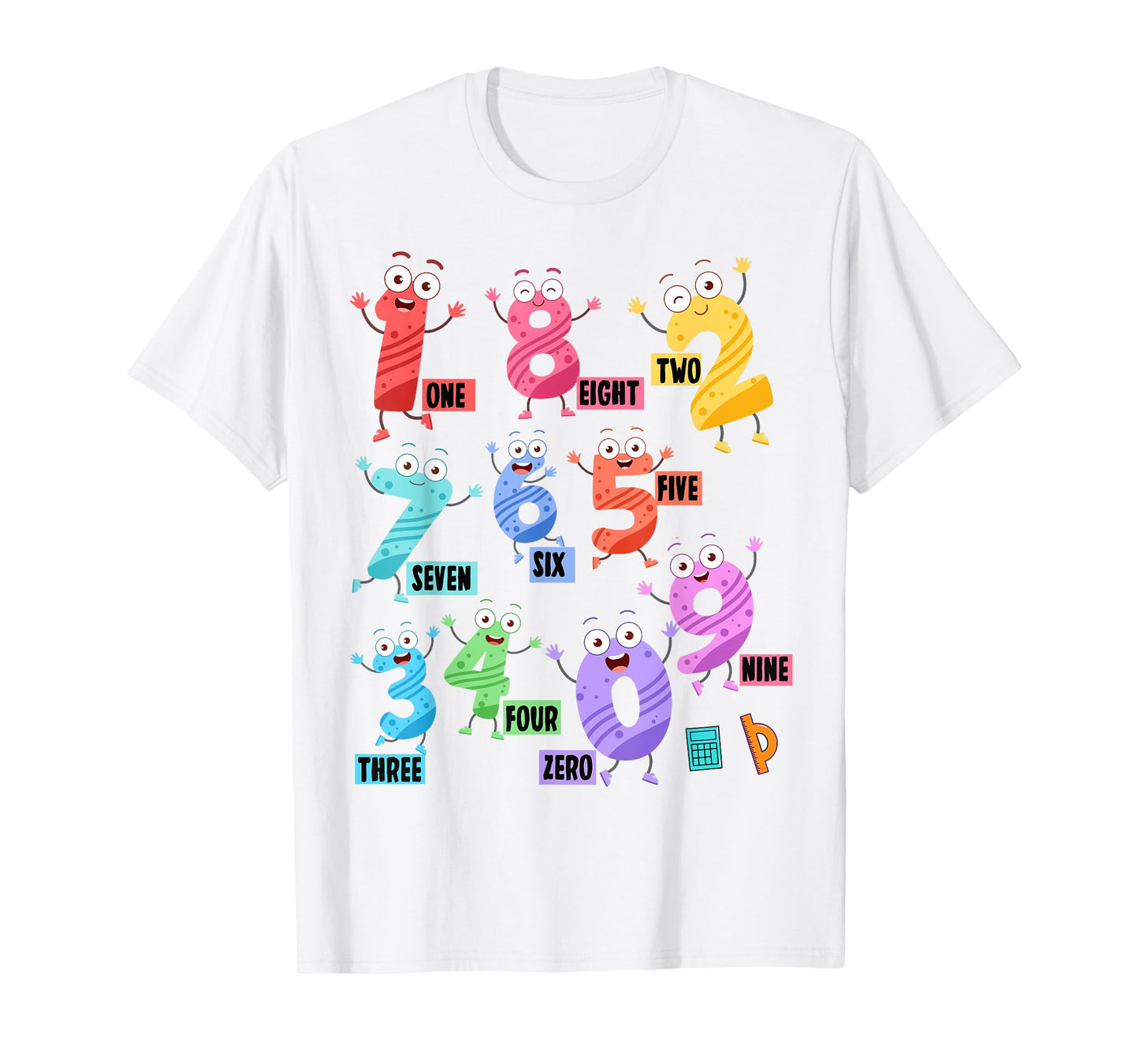 Maths Day Costume With Numbers On Idea Kids Maths Number T-Shirt