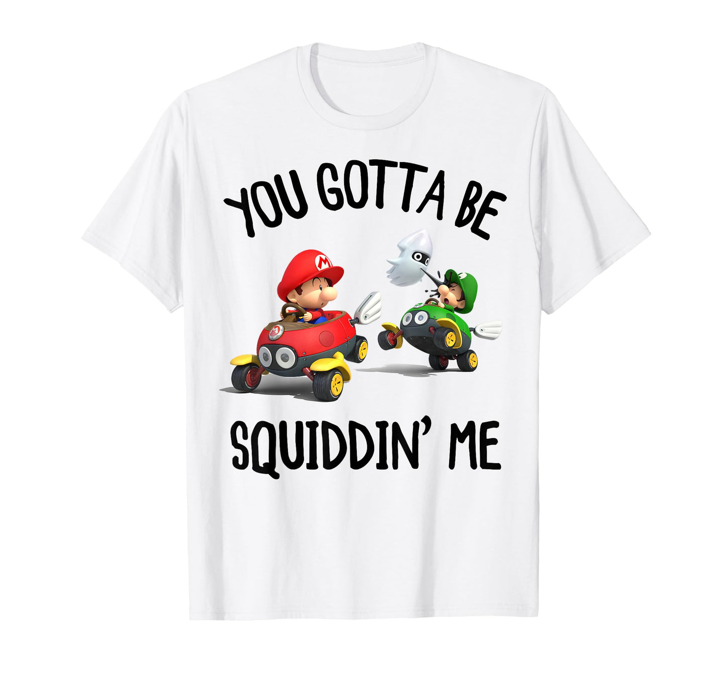 Nintendo Mario Kart You Gotta Be Squiddin Me Graphic T-Shirt T-Shirt