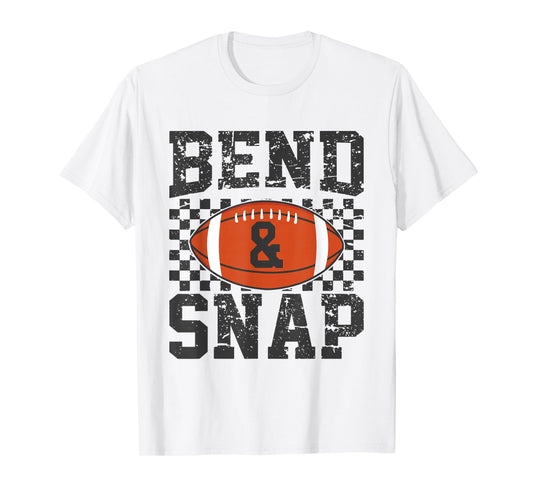 Cute Game Day Bend and Snap Football Funny Touchdown Season T-Shirt