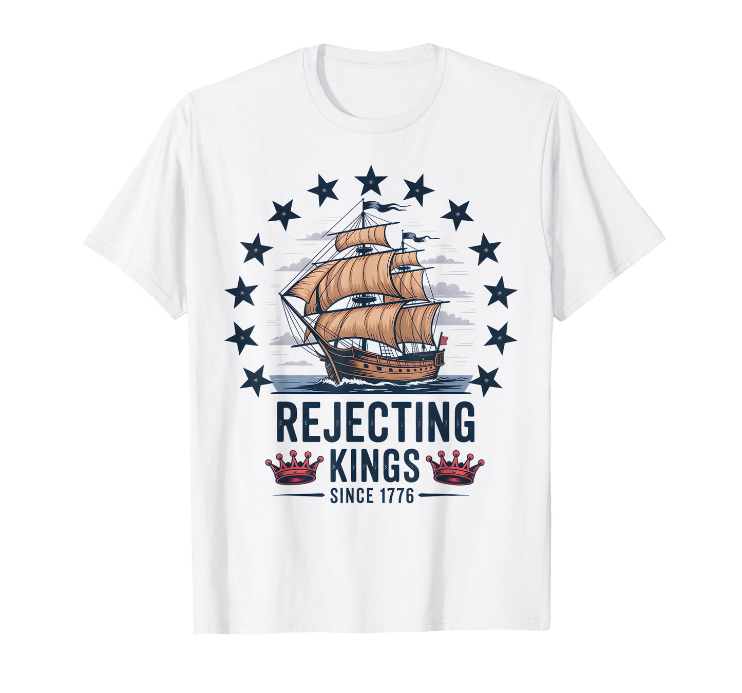 Rejecting Since 1776 American Flag USA 4th Of July T-Shirt