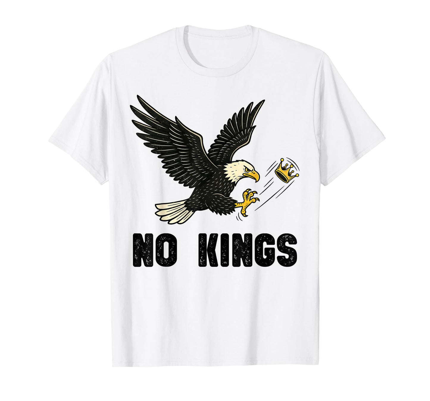 Funny No Kings in America Retro Political Freedom Voice T-Shirt