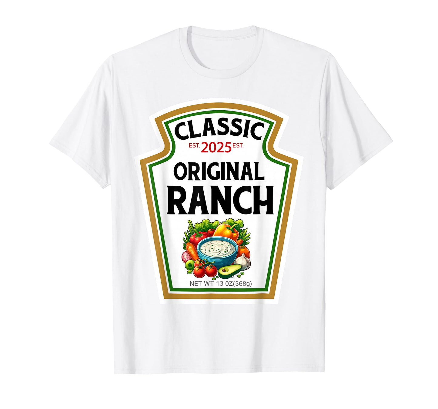 Ranch Sauce Green Salad Dressing DIY Halloween Costume T-Shirt