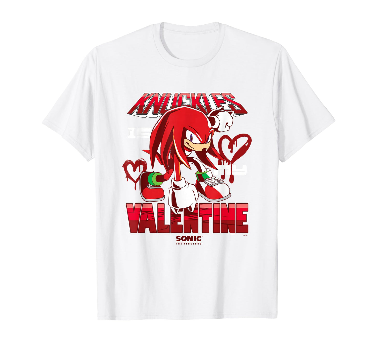 Sonic The Hedgehog Valentine's Day Knuckles My Valentine T-Shirt