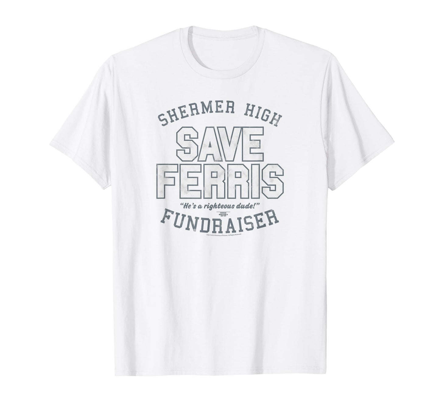 Ferris Bueller's Day Off Shermer High Save Ferris Fundraiser T-Shirt