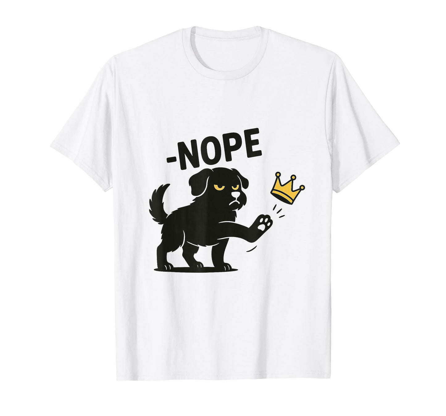 No Kings in America Dog, Funny Political Meme T-Shirt