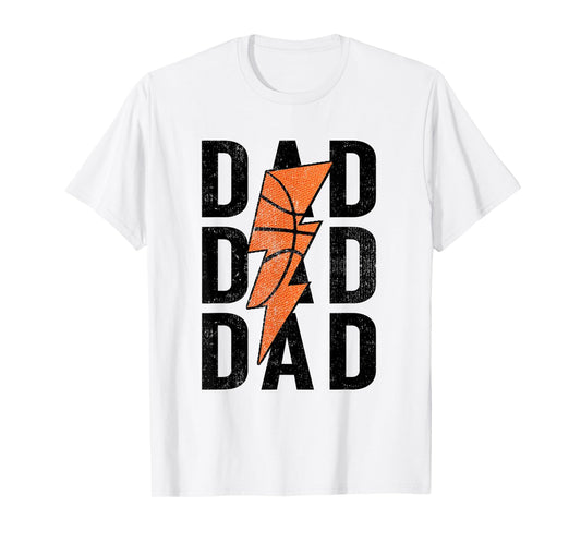 Daddy Basketball Lightning Basketball Dad Gifts Father's Day T-Shirt