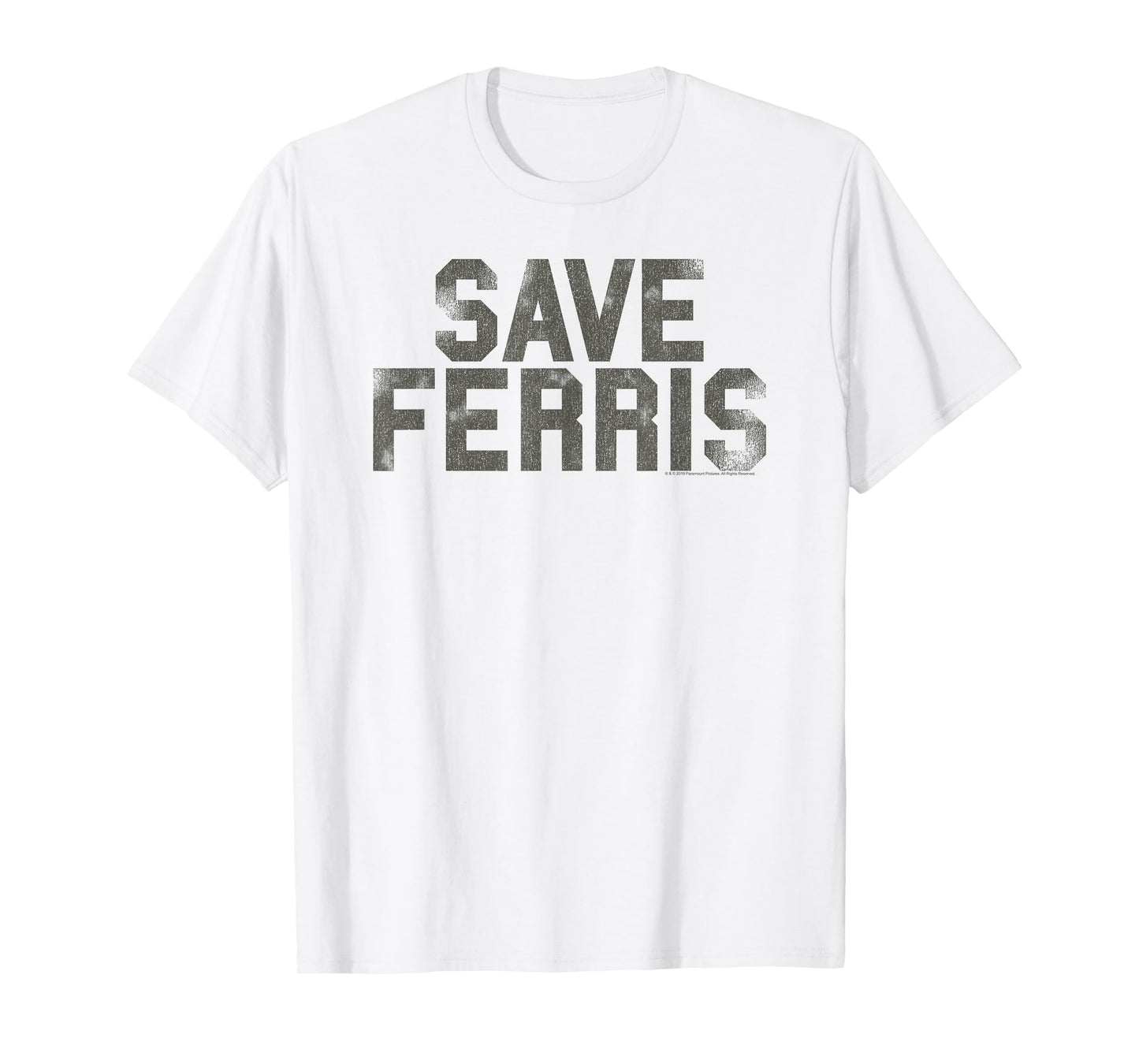 Ferris Bueller's Day Off Distressed Save Ferris Movie T-Shirt