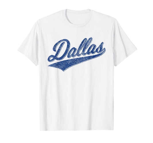 DALLAS TEXAS VARSITY SCRIPT CLASSIC SPORTS JERSEY STYLE T-Shirt
