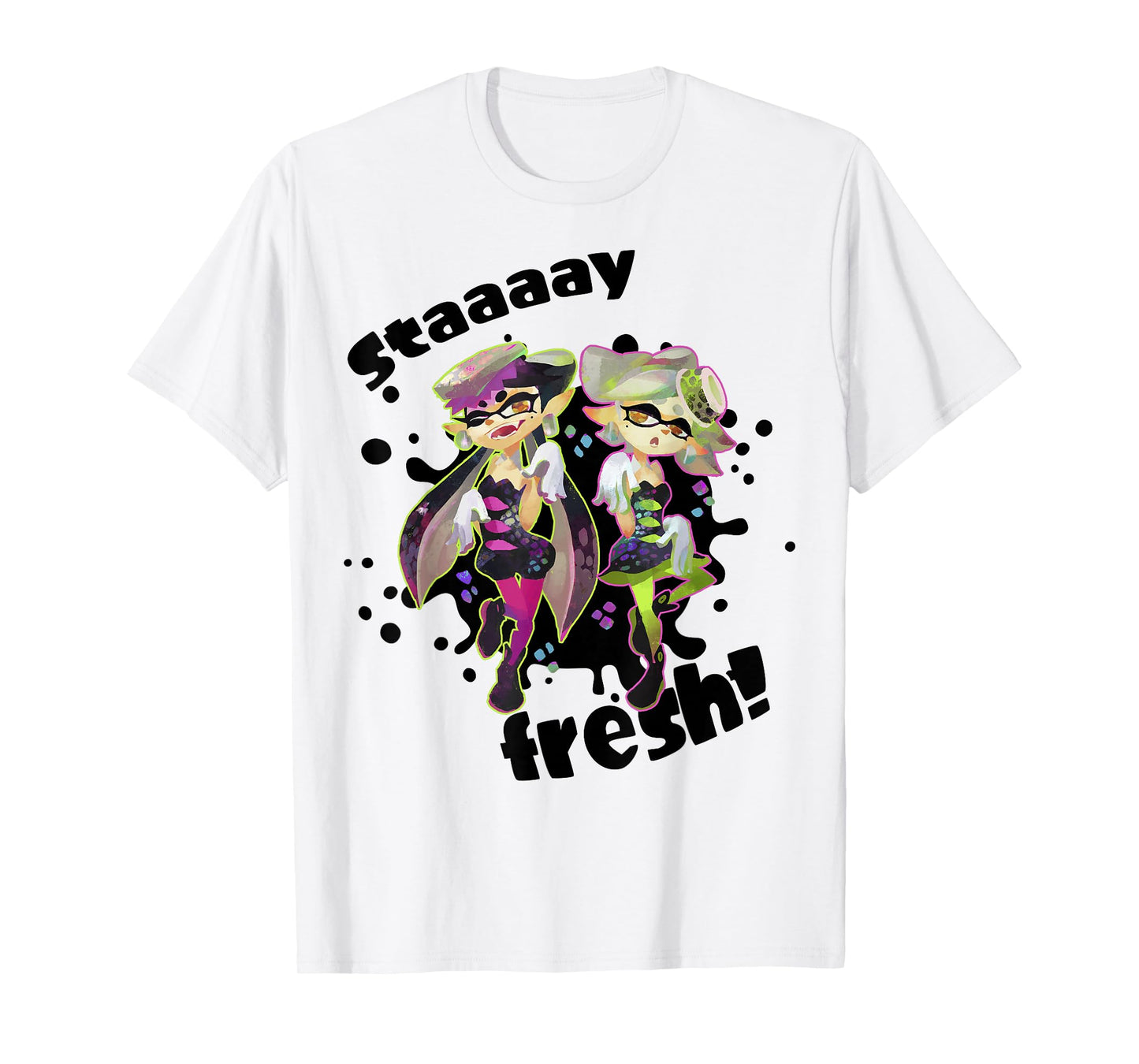 Nintendo Splatoon Squid Sisters Stay Fresh Graphic T-Shirt T-Shirt