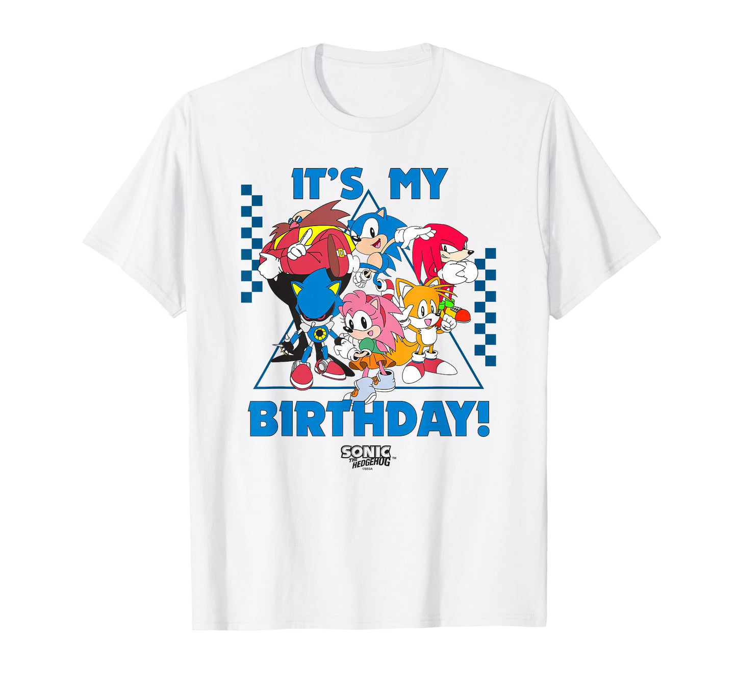 Sonic The Hedgehog Birthday It's My B-Day Group Shot T-Shirt