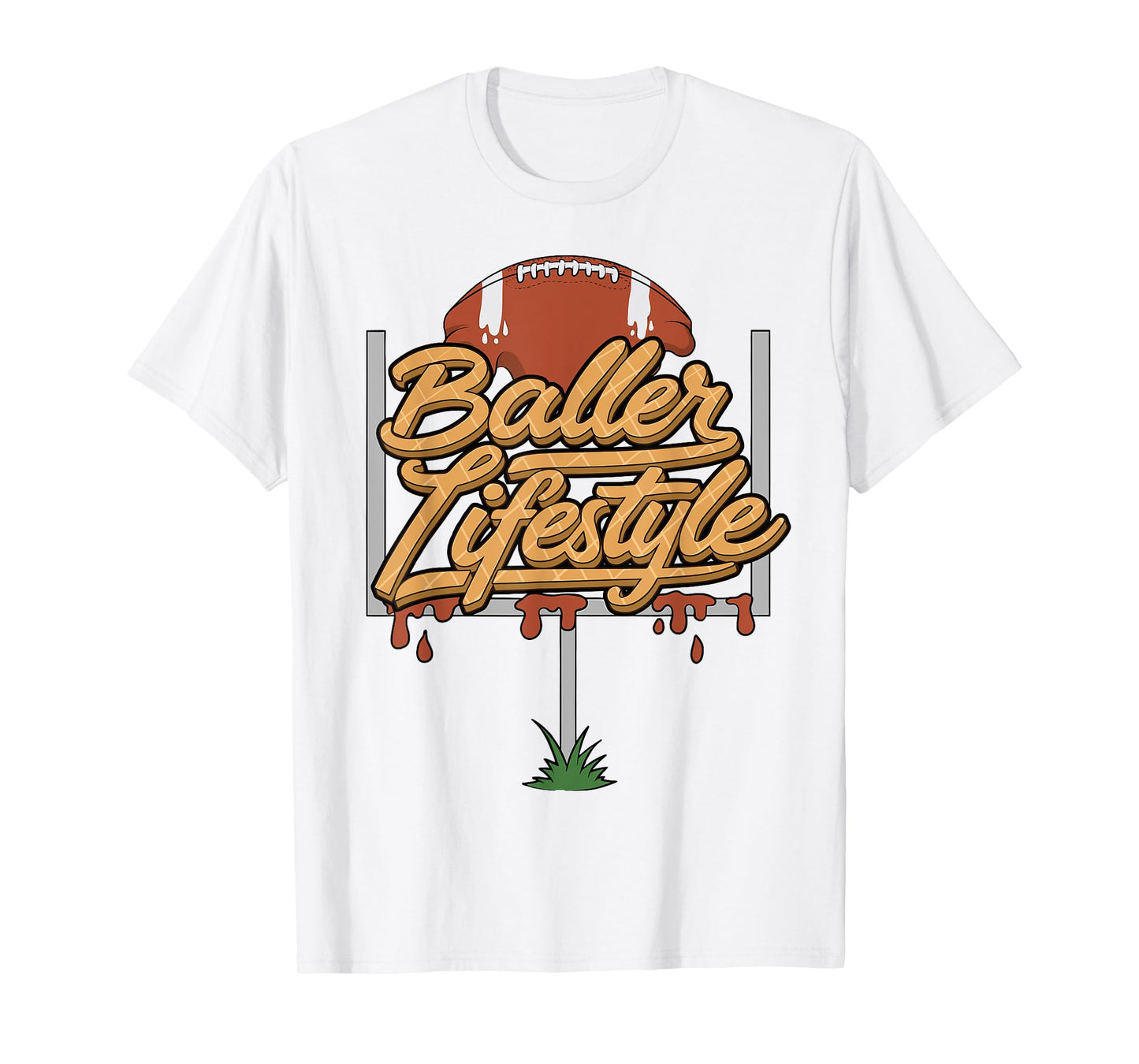 Football Lifestyle Baller Lifestyle Ice Cream Drip Men Boys T-Shirt