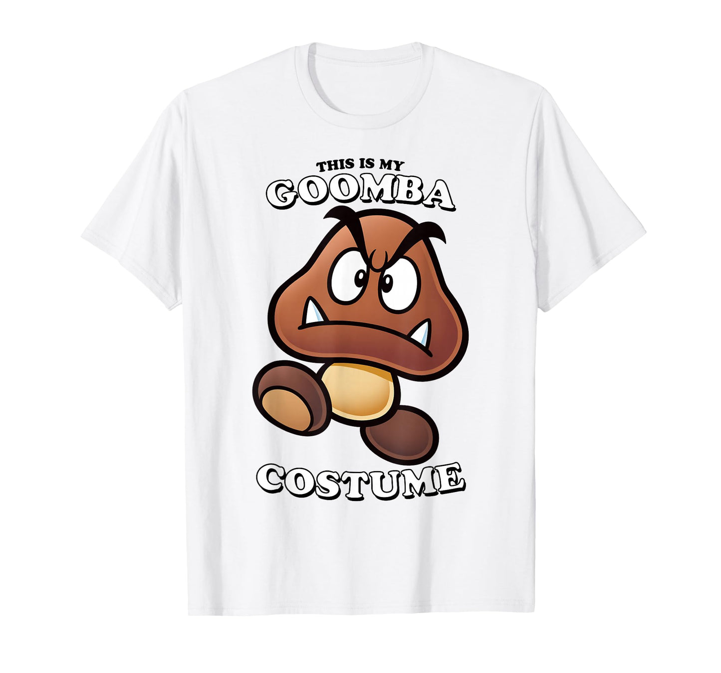 Super Mario Bros Halloween This Is My Goomba Costume T-Shirt