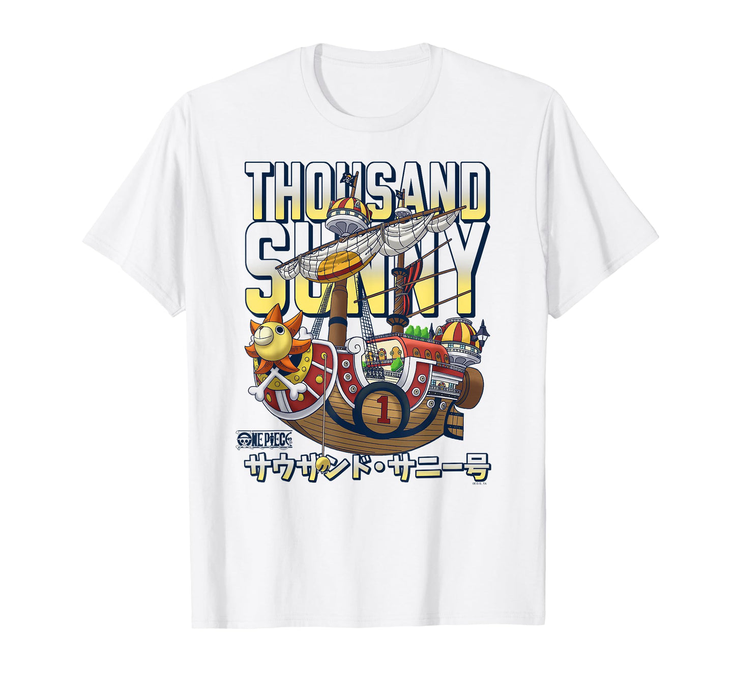 One Piece Anime Thousand Sunny Pirate Ship T-Shirt