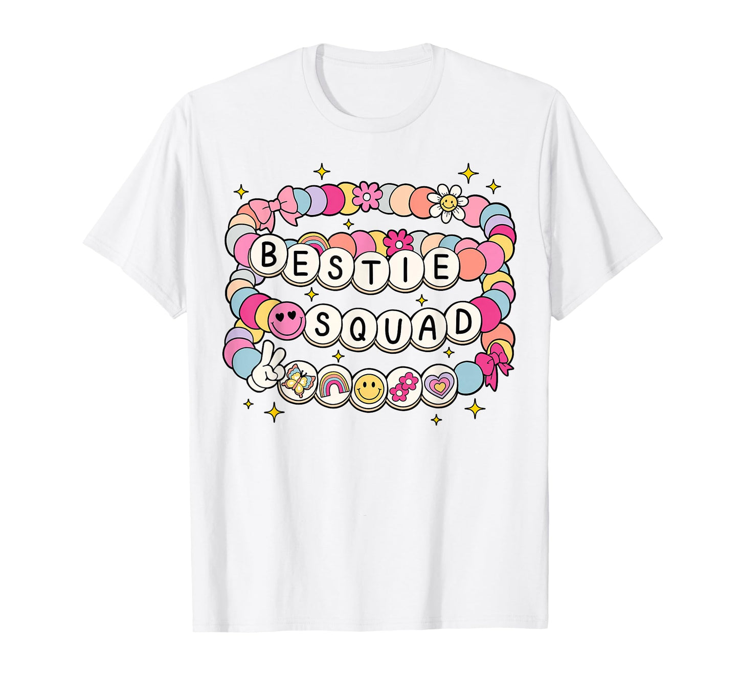 Bestie Squad Bracelets Best Friends Matching Girls T-Shirt