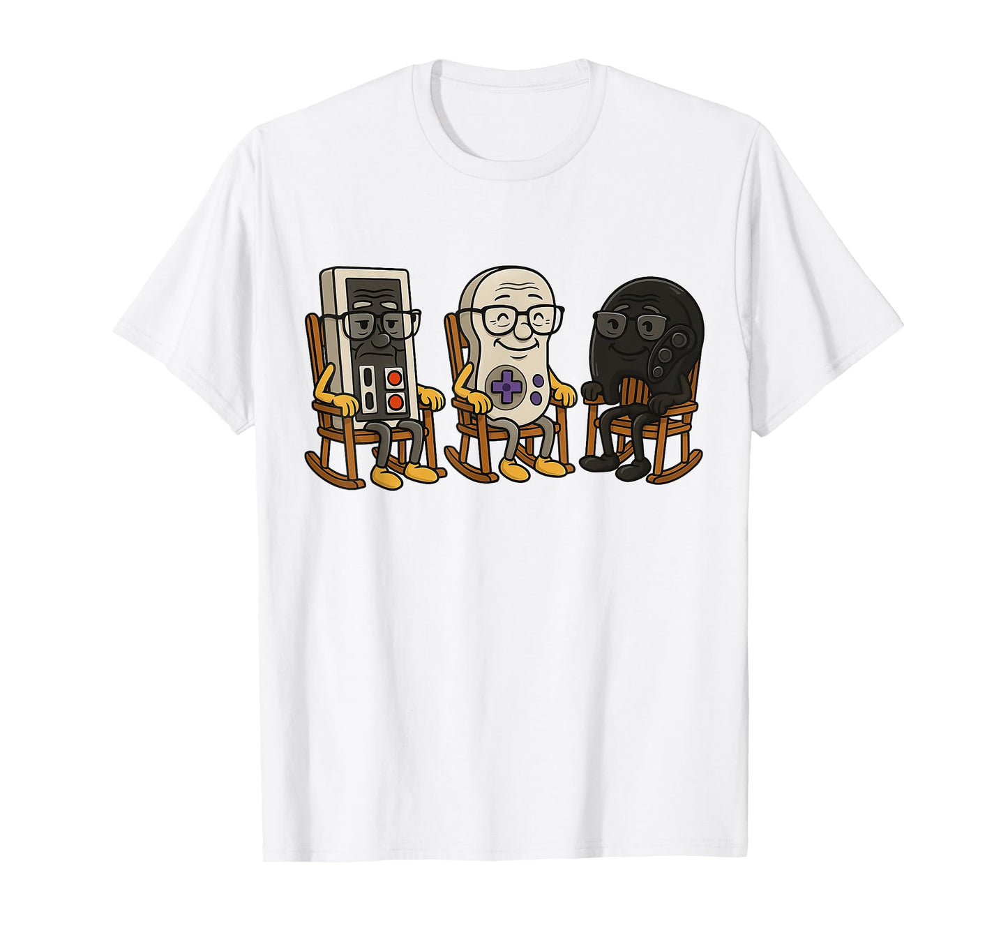 Funny Old Gamer Gaming Retro 90s 80s Video Game Old Gamer T-Shirt