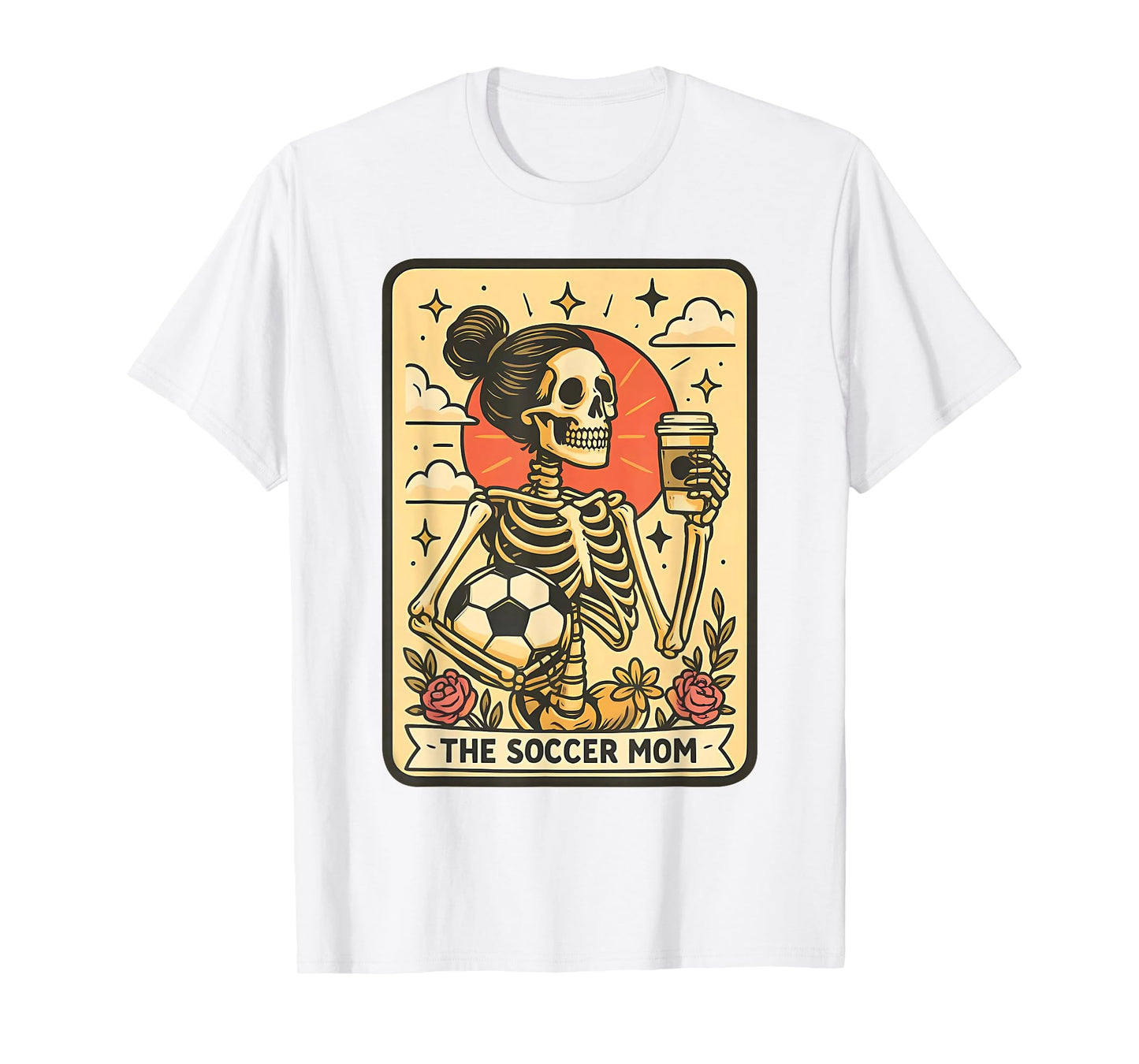 Halloween Soccer Mom Tarot Card Soccer Mama Sports Game Day T-Shirt